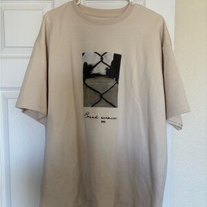 Beige Graphic T-Shirt